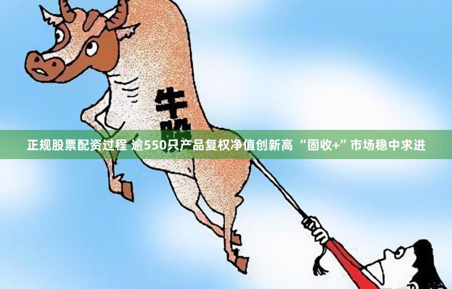 正规股票配资过程 逾550只产品复权净值创新高 “固收+”市场稳中求进