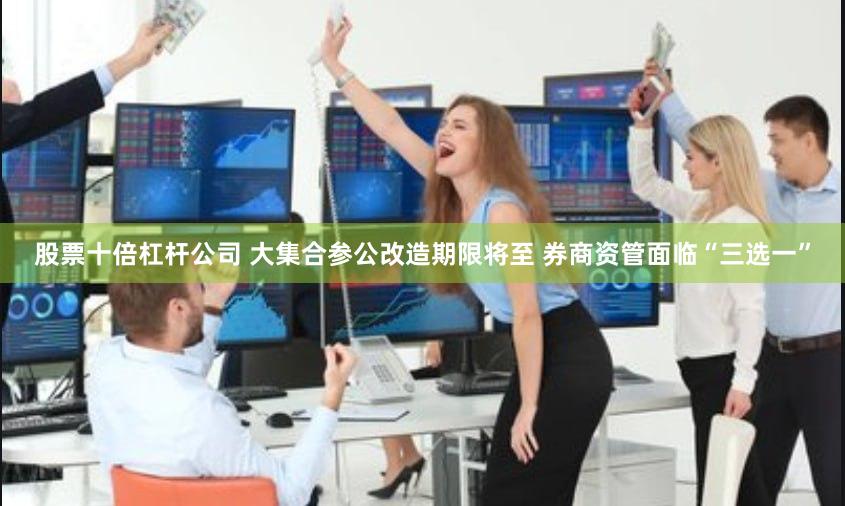 股票十倍杠杆公司 大集合参公改造期限将至 券商资管面临“三选一”