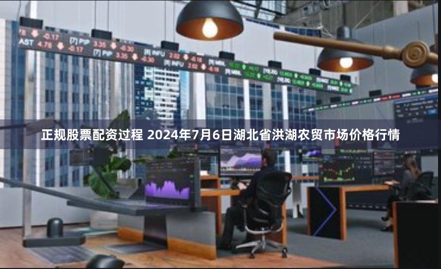 正规股票配资过程 2024年7月6日湖北省洪湖农贸市场价格行情