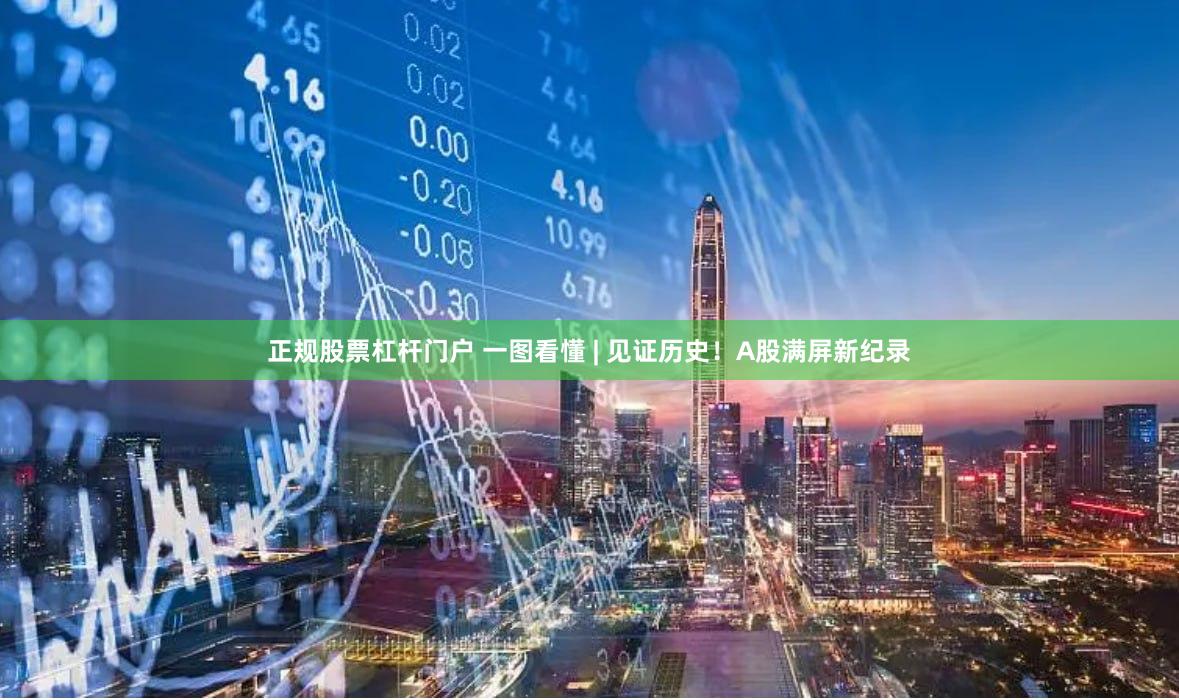 正规股票杠杆门户 一图看懂 | 见证历史！A股满屏新纪录