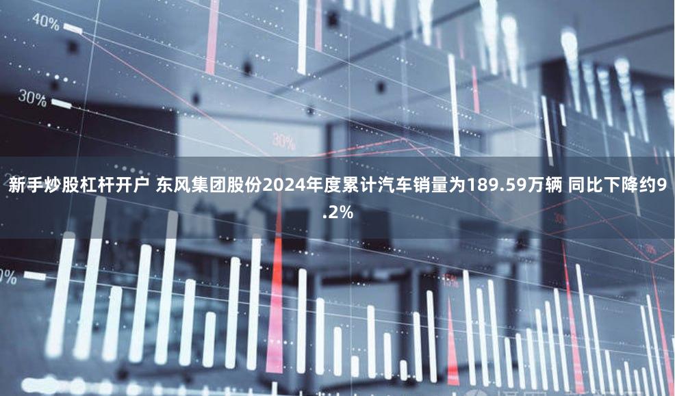 新手炒股杠杆开户 东风集团股份2024年度累计汽车销量为189.59万辆 同比下降约9.2%